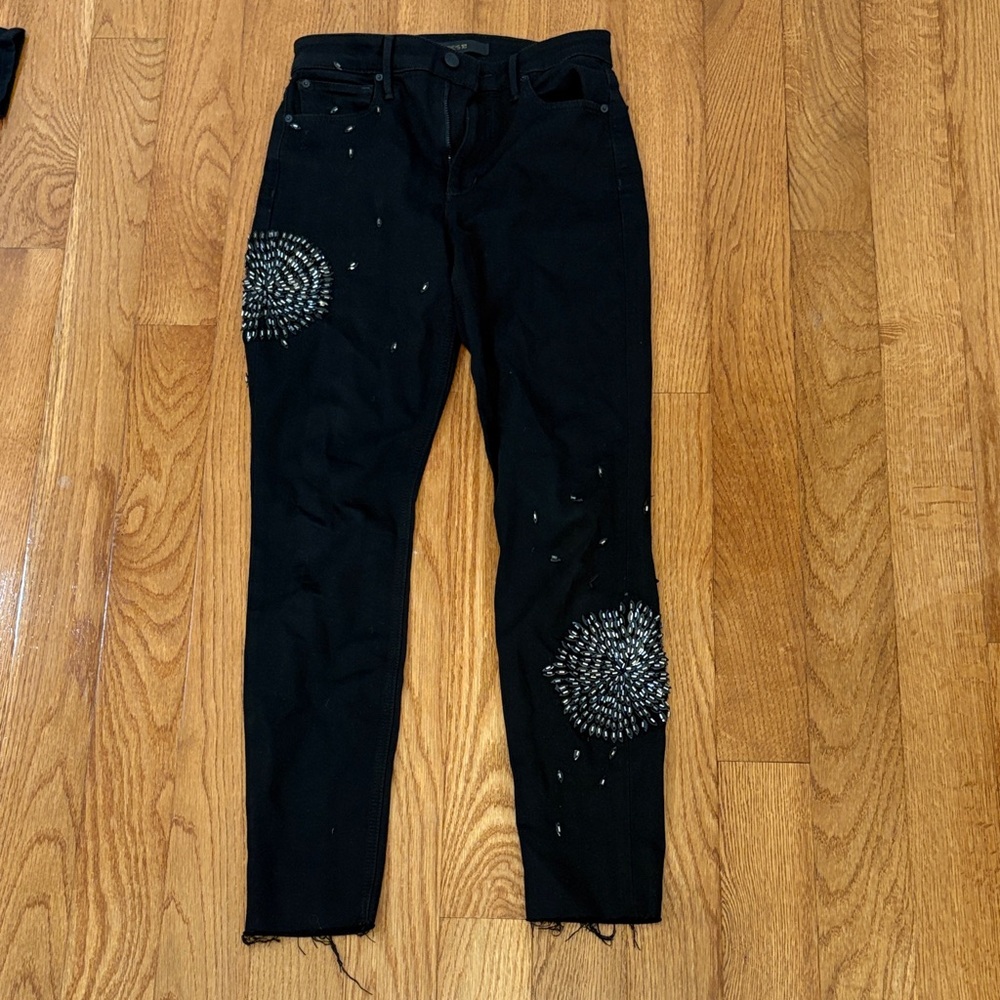 Joe's Jeans Black Skinny with Silver Accents